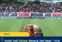 â€œKalah Jadi Cacing, Menang Jadi Nagaâ€: Viral Persija Usai Tumbang dari Persib