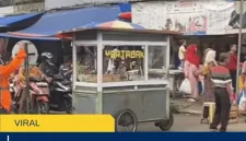 Aksi Pedagang Martabak di Sukabumi Viral, Jadi Pengganti Palang Pintu Demi Keselamatan