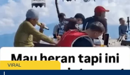 AKSI KARAOKE PENDAKI DI PUNCAK GUNUNG ANDONG PICU PERDEBATAN, PENGELOLA TEGASKAN LARANGAN