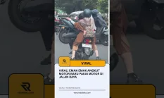 Viral! Emak-Emak Angkut Motor Baru Pakai Motor di Jalan Raya