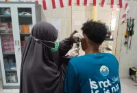 Telinga Mohammad Haikal dilaporkan mengalami luka dan kini masih menjalani pemeriksaan medis.