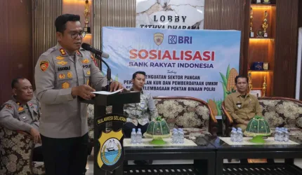 POLRES BARRU FASILITASI SOSIALISASI KUR, DORONG AKSES MODAL PETANI DAN UMKM