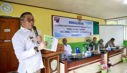 WABUP BARRU ABUSTAN ANDI BINTANG BERHARAP KEHADIRAN YONIF TP TIDAK HANYA MEMPERKUAT PERTAHANAN, TETAPI JUGA MENJADI PENGGERAK KEMAJUAN DAN KESEJAHTERAAN MASYARAKAT.