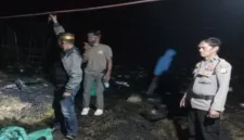 Kapolsek Pujananting, IPTU Sahabuddin, langsung menuju lokasi setelah menerima laporan warga
