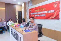 Tim Setum Polda Sulawesi Selatan turun langsung ke Polres Barru untuk melakukan supervisi penggunaan Aplikasi ASTINA Polri