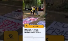BEM UI Gelar Aksi di Bundaran HI, Massa Berangkat dari Kampus