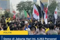 Demo di Jakarta Hari Ini, 4.263 Personel Gabungan Amankan 5 Titik Aksi