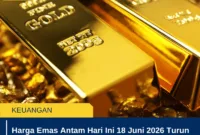 Harga Emas Antam Hari Ini 18 Juni 2026 Turun Rp30.000, Jadi Rp2,703 Juta per Gram