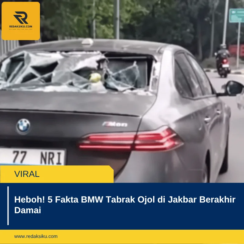 Heboh! 5 Fakta BMW Tabrak Ojol di Jakbar Berakhir Damai