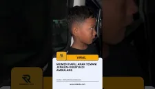 Momen Haru, Anak Temani Jenazah Ibunya di Ambulans