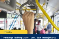 Penting! Tarif Rp1 MRT, LRT, dan Transjakarta Berlaku Besok