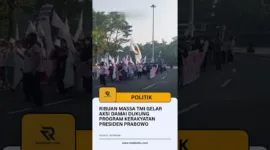 Ribuan Massa TMI Gelar Aksi Damai Dukung Program Kerakyatan Presiden Prabowo