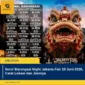 Seru! Barongsai Night Jakarta Fair 19 Juni 2026, Catat Lokasi dan Jamnya