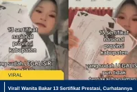 Viral! Wanita Bakar 13 Sertifikat Prestasi, Curhatannya Bikin Netizen Terbelah