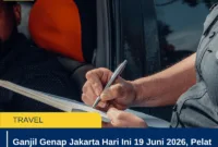 Ganjil Genap Jakarta Hari Ini 19 Juni 2026, Pelat Ganjil Bebas Melintas