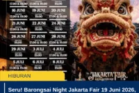 Seru! Barongsai Night Jakarta Fair 19 Juni 2026, Catat Lokasi dan Jamnya
