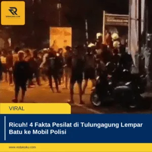 Ricuh! 4 Fakta Pesilat di Tulungagung Lempar Batu ke Mobil Polisi