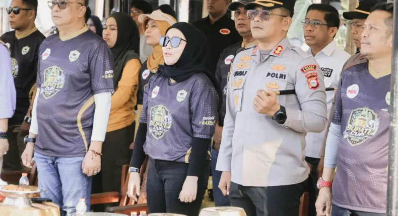 Kapolres Barru Hadiri Bupati Cup III, Dukung Pembinaan Atlet Daerah