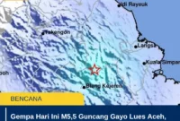 Gempa Hari Ini M5,5 Guncang Gayo Lues Aceh, Terasa hingga Medan
