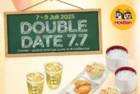 Inilah promo HokBen Double Date 7.7 yang menawarkan dua pilihan paket favorit dengan harga hemat. (Foto: Instagram @hokben_id)