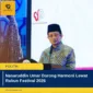 Nasaruddin Umar Dorong Harmoni Lewat Rukun Festival 2026