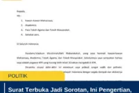 Surat Terbuka Jadi Sorotan, Ini Pengertian, Fungsi, dan Cara Membuatnya