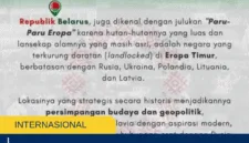 Belarus, Wajib Tahu 7 Fakta Negara Eropa Timur yang Jadi Sorotan