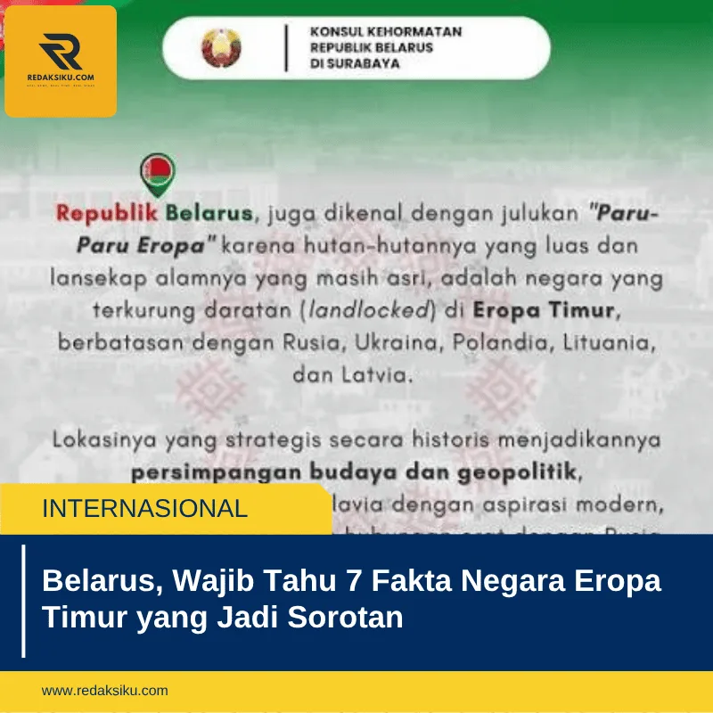 Belarus, Wajib Tahu 7 Fakta Negara Eropa Timur yang Jadi Sorotan