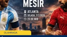 Argentina vs Mesir 2026: Duel Messi dan Salah Berebut Tiket Perempat Final Piala Dunia