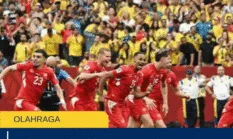 Swiss vs Colombia: Menang Adu Penalti, Swiss Tantang Argentina di Perempat Final