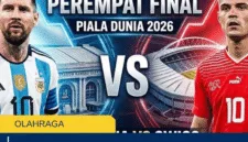 Argentina vs Swiss: Duel Perempat Final Piala Dunia 2026, Messi Hadapi Ujian Berat
