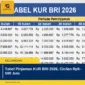 Tabel Pinjaman KUR BRI 2026, Cicilan Rp5–500 Juta