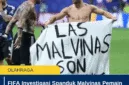 FIFA Investigasi Spanduk Malvinas Pemain Argentina