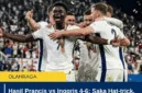 Hasil Prancis vs Inggris 4-6: Saka Hat-trick, Mbappe Cetak Rekor