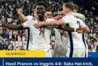 Hasil Prancis vs Inggris 4-6: Saka Hat-trick, Mbappe Cetak Rekor