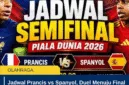 Jadwal Prancis vs Spanyol, Duel Menuju Final Piala Dunia