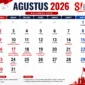 Kalender Agustus 2026 Lengkap, Tanggal Merah, Hari Libur, dan Hari Penting