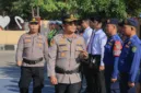 Polres Barru menggelar apel gelar pasukan, Selasa (11/8/2026).