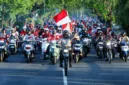 Meriah! Konvoi Merah Putih di Barru, Kapolres Kawal Langsung