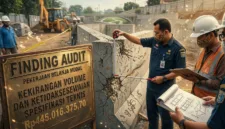 Foto: AI ilustrasi proyek infrastruktur di Kota Parepare yang disorot BPK, nilainya Rp445 juta.