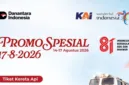 Inilah promo 17 Agustus 2026 yang bisa dinikmati bersama keluarga, salah satunya diskon hemat dari PT KAI. (Foto: Instagram @kai121_)