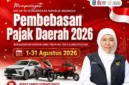 Cari tahu informasi lengkap pemutihan pajak kendaraan Jatim 2026, mulai dari jadwal, jenis keringanan, syarat penerima, hingga target program pemerintah. (Foto: Instagram @humasprovjatim)