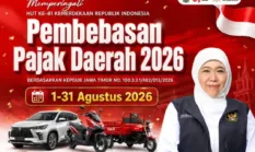 Pemutihan Pajak Kendaraan Jatim 2026 Resmi Dibuka, Simak Jadwal dan Daftar Keringanannya