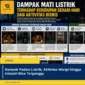 Dampak Padam Listrik, Aktivitas Warga hingga Industri Bisa Terganggu