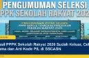 Hasil PPPK Sekolah Rakyat 2026 Sudah Keluar, Cek Nama dan Arti Kode P/L di SSCASN