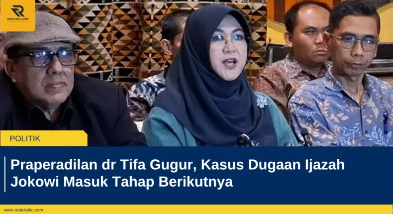 Praperadilan dr Tifa Gugur, Kasus Dugaan Ijazah Jokowi Masuk Tahap Berikutnya