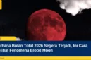 Gerhana Bulan Total 2026 Segera Terjadi, Ini Cara Melihat Fenomena Blood Moon