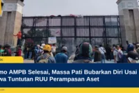 Demo AMPB Selesai, Massa Pati Bubarkan Diri Usai Bawa Tuntutan RUU Perampasan Aset