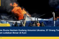 Drone Rusia Hantam Gudang Amunisi Ukraina, 37 Orang Tewas dalam Ledakan Besar di Kyiv