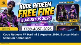 Kode Redeem FF Hari Ini 8 Agustus 2026, Buruan Klaim Sebelum Kehabisan!
